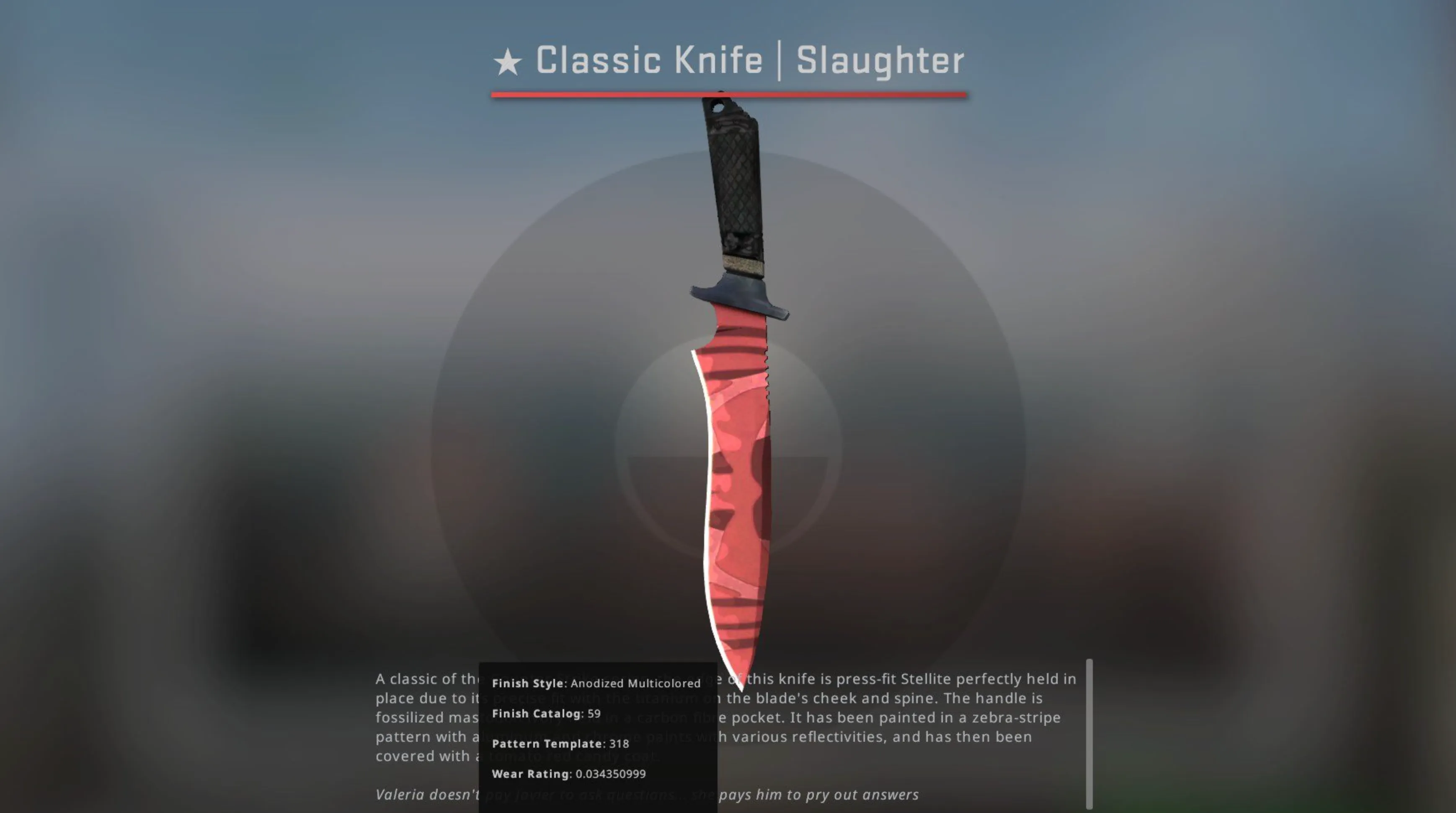 Classic Knife Slaughter